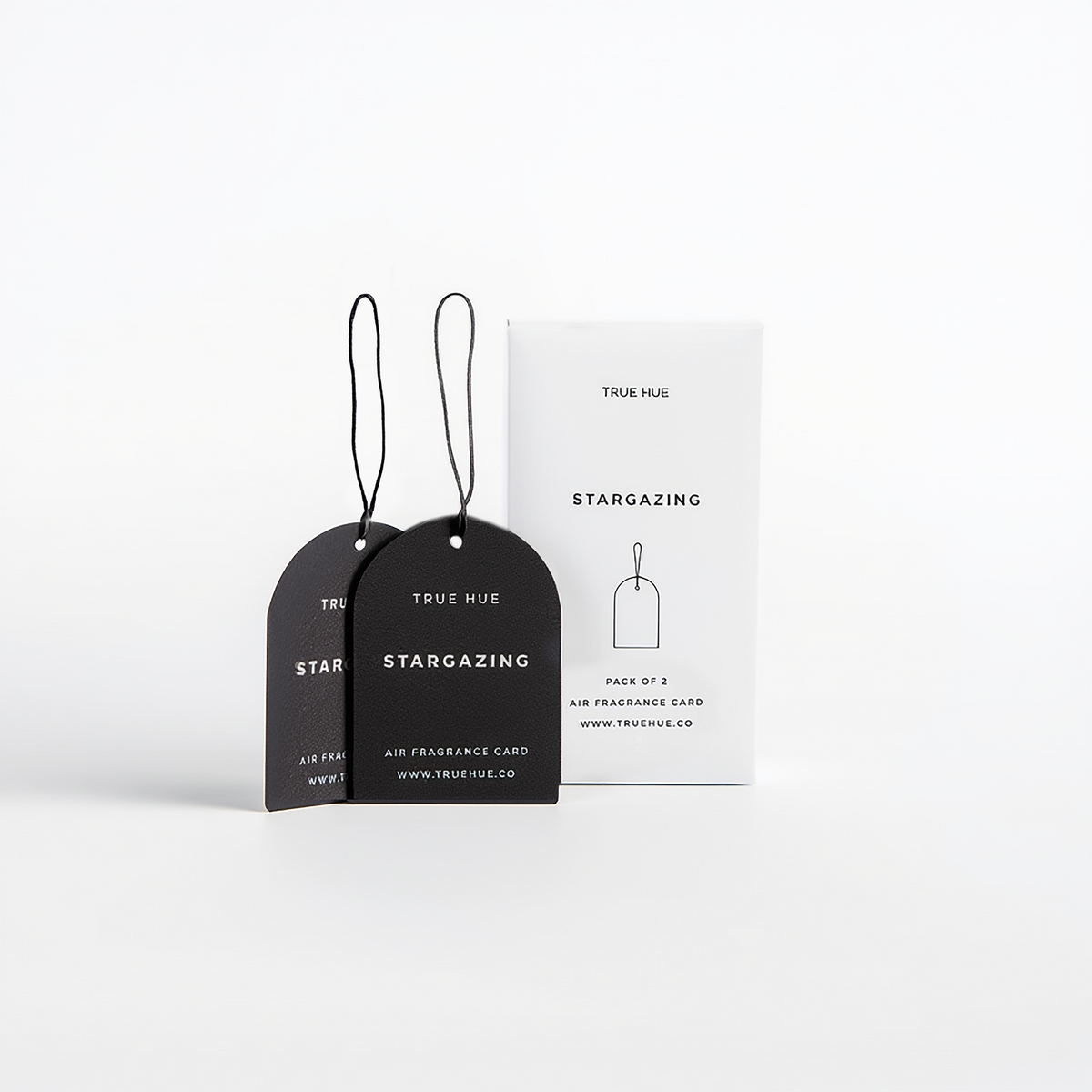 Stargazing Air Fragrance Card, Pack of Two on a light gray background.