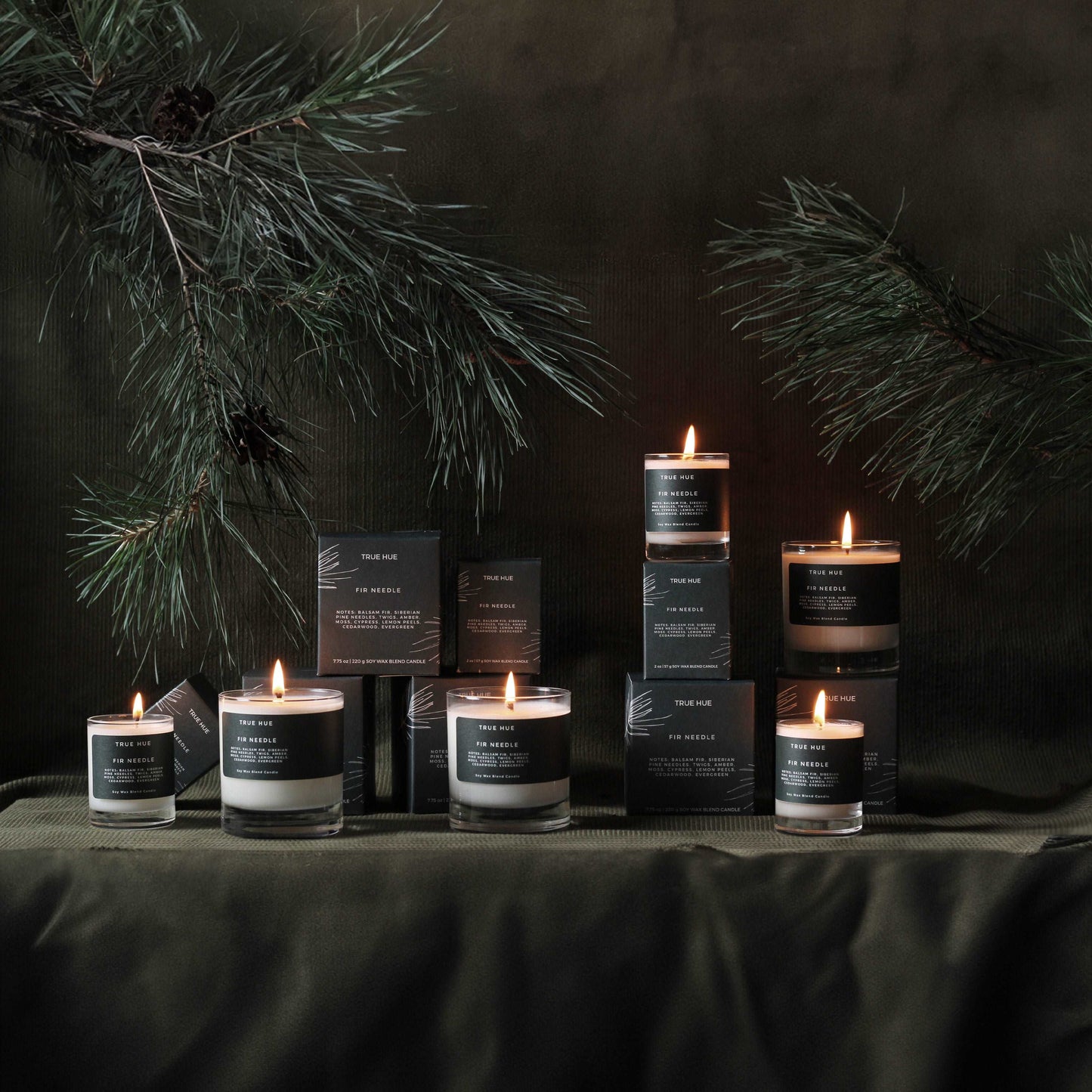 Fir Needle Mini Candle