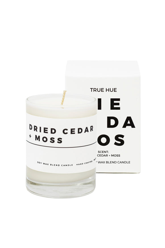 Dried Cedar + Moss Mini Candle