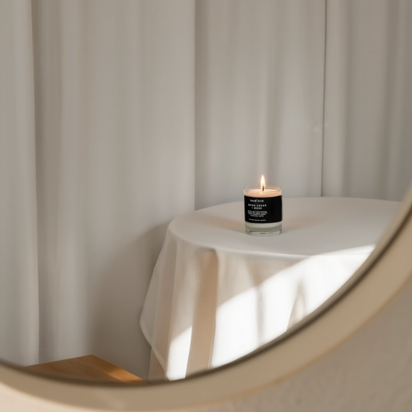 Dried Cedar + Moss Mini Candle
