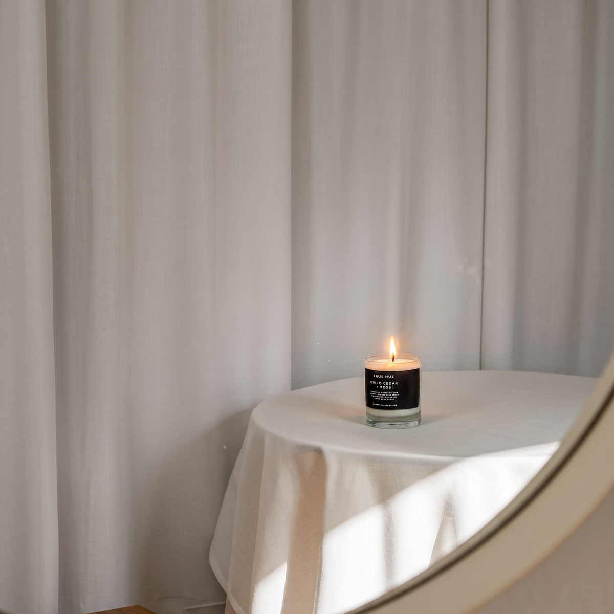 Dried Cedar + Moss Mini Candle