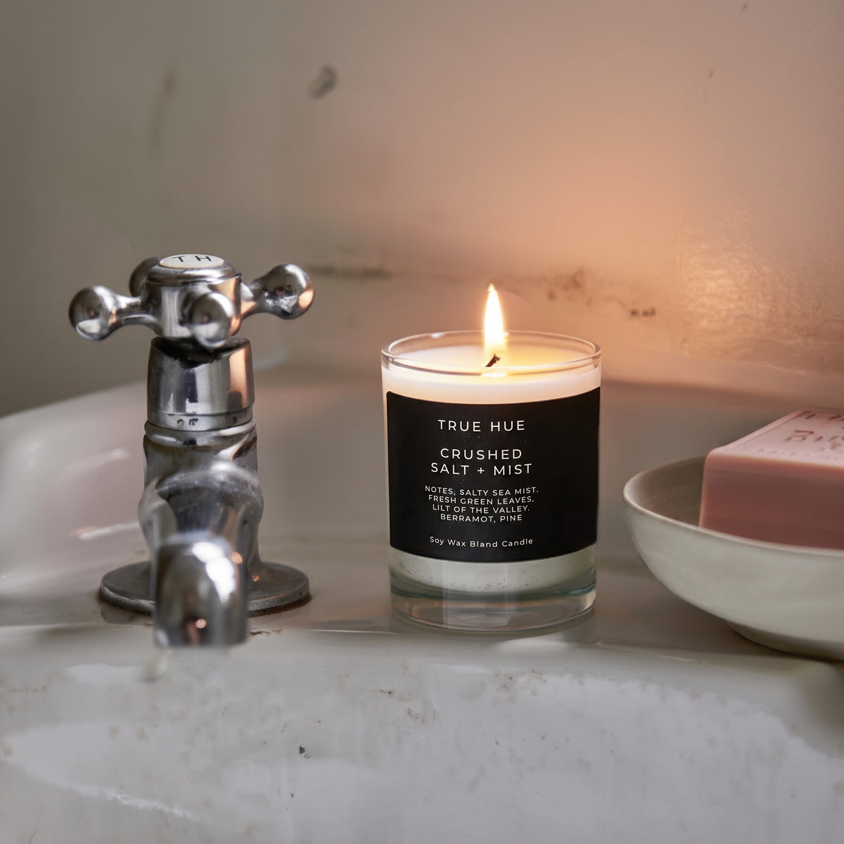 Crushed Salt + Mist Mini Candle